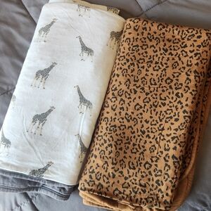 Kyte baby blankets set 1.0 Tog, leopard, giraffe